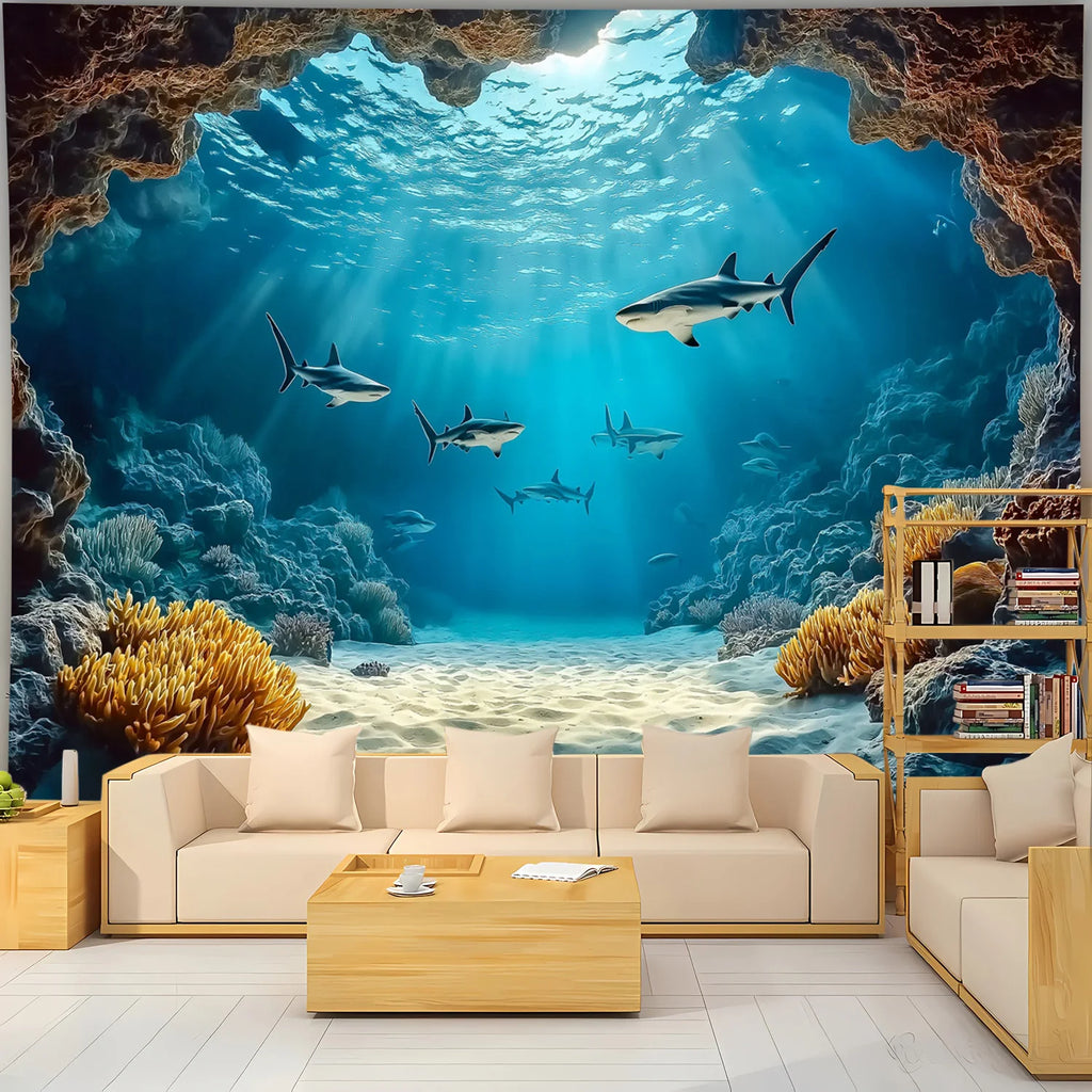 Tapisserie Murale Océan - Décoration Aquatique