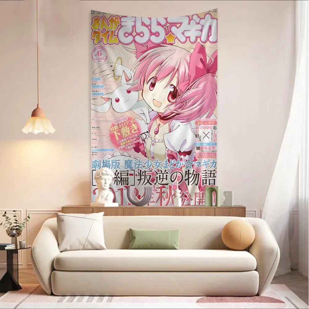 Tapisserie Murale Puella Magi Madoka Magica - Poster Manga Magical Girl