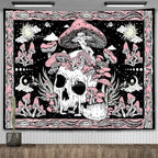 Tapisserie Murale Tarot The Lovers - Décoration Gothique & Mystique, Art Squelettes