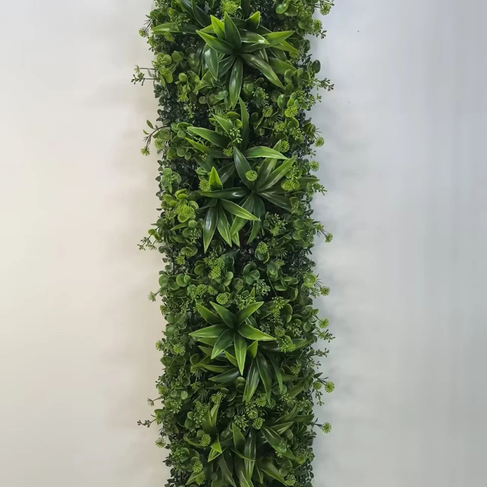 Panneau de Mur Végétal Artificiel - Feuillage Dense Premium, Jardin Vertical Décoratif Intérieur & Extérieur