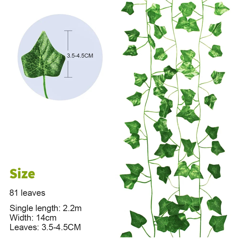 Lianes Artificielles Retombantes - Plantes Suspendues Décoratives, Ambiance Nature & Décoration Murale Intérieure
