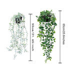 Plante Murale Suspendue Artificielle - Décoration Murale Moderne, Guirlande Verte Cascade