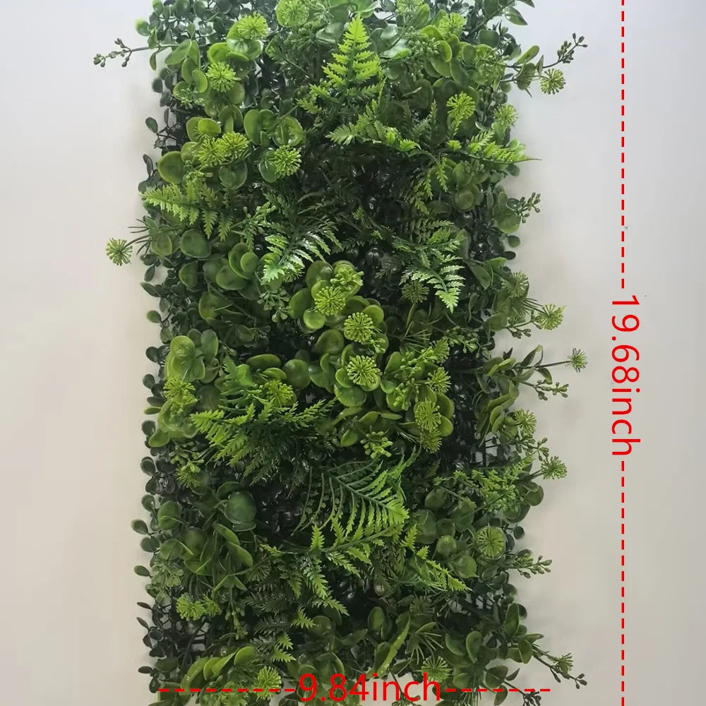 Panneau de Mur Végétal Artificiel - Feuillage Dense Premium, Jardin Vertical Décoratif Intérieur & Extérieur