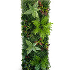 Mur Végétal Artificiel d'Intérieur - Jardin Vertical Décoratif, Feuillages & Fleurs - Décoration Murale Verte Premium