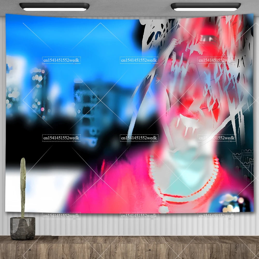 Toile Street Art Graffiti - Portrait Urbain Déstructuré Style Basquiat