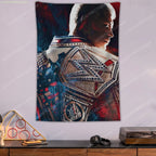 Tapisserie Murale Catch WWE - Décoration Sport