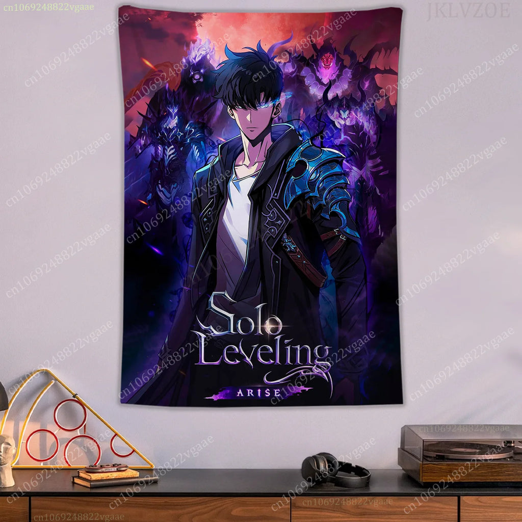 Tapisserie Solo Leveling - Sung-Jin-Woo Arise - Décoration Anime & Gaming