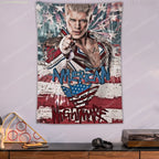 Tapisserie Murale Catch WWE - Décoration Sport