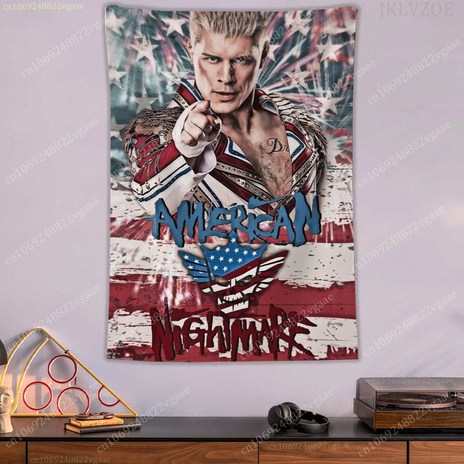 Tapisserie Murale Catch WWE - Décoration Sport