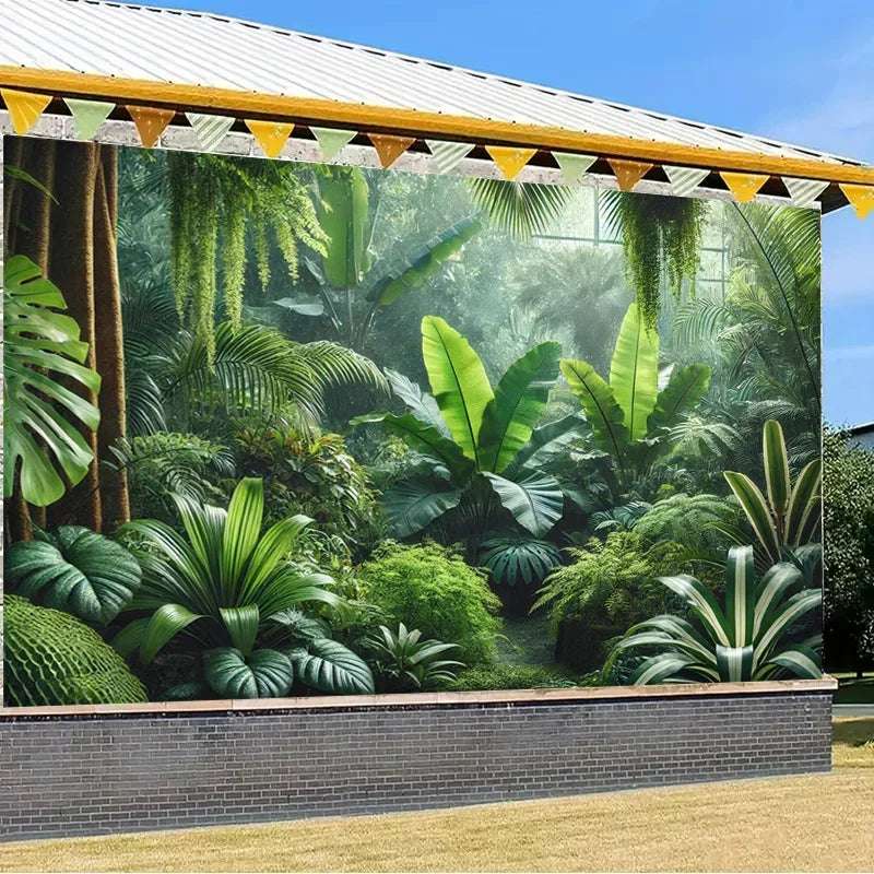 Tapisserie Murale Jungle Tropicale - Feuilles Exotiques & Décor Naturel