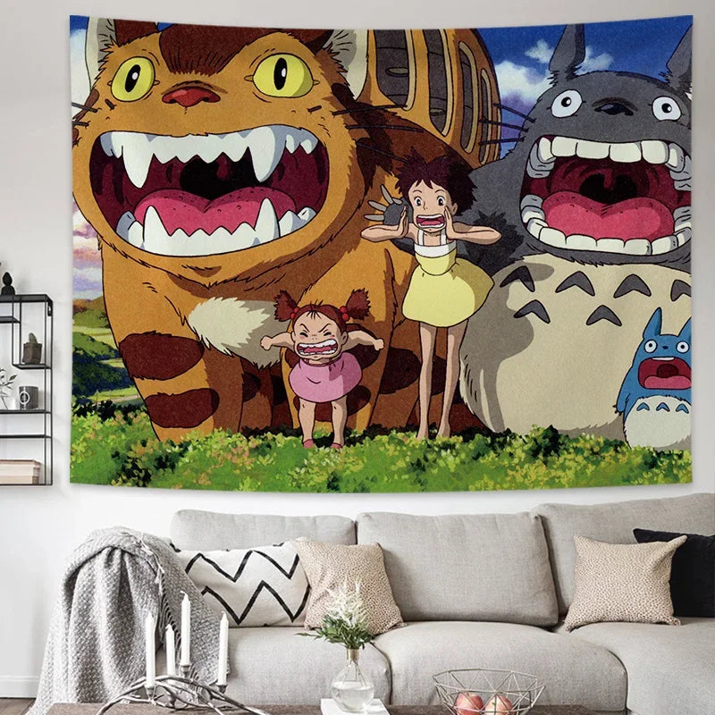 Tapisserie Murale Mon Voisin Totoro - Décoration Anime & Studio Ghibli
