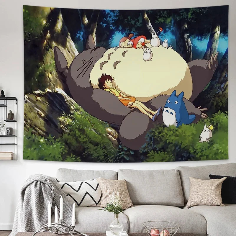Tapisserie Murale Mon Voisin Totoro - Décoration Anime & Studio Ghibli