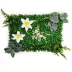 Mur Végétal Artificiel - Panneau de Plantes & Fleurs Suspendues, Jardin Vertical Décoratif d'Intérieur