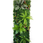 Mur Végétal Artificiel d'Intérieur - Jardin Vertical Décoratif, Feuillages & Fleurs - Décoration Murale Verte Premium
