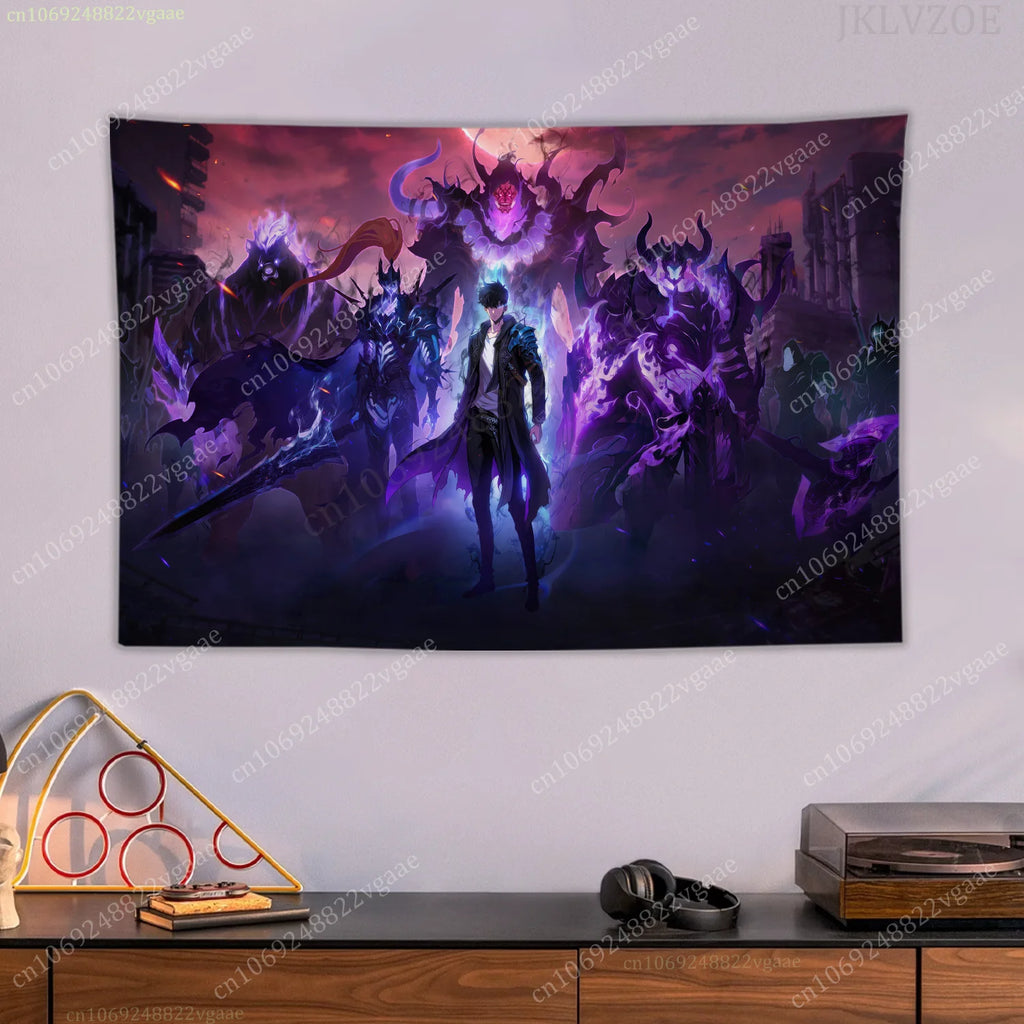 Tapisserie Solo Leveling - Sung-Jin-Woo Arise - Décoration Anime & Gaming