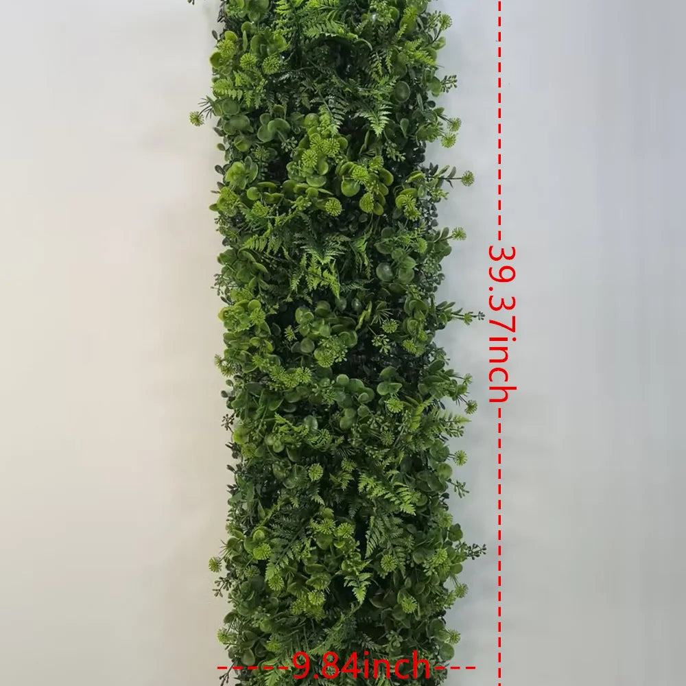 Panneau de Mur Végétal Artificiel - Feuillage Dense Premium, Jardin Vertical Décoratif Intérieur & Extérieur