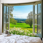 Tapisserie Murale Paysage - Trompe-l'Oeil Naturel