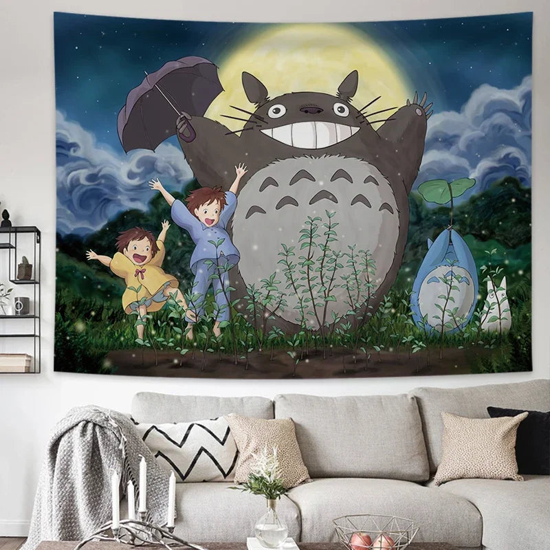 Tapisserie Murale Mon Voisin Totoro - Décoration Anime & Studio Ghibli