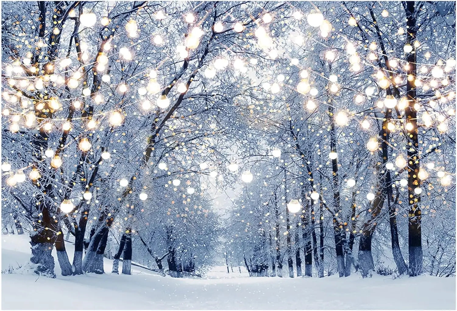 Tapisserie Murale Paysage Hivernal - Montagnes Enneigées