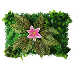 Mur Végétal Artificiel - Panneau de Plantes & Fleurs Suspendues, Jardin Vertical Décoratif d'Intérieur