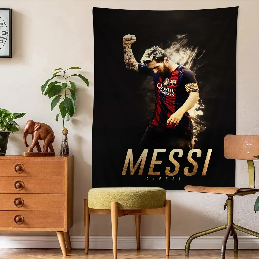 Tapisserie Murale Lionel Messi - Poster Foot Argentin, Décoration Murale Sport
