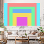 Tapisserie Murale de Noël - Ours en Peluche, Sapins & Neige - Décoration Festive