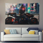 Tapisserie Cyberpunk 2077 - Décoration Murale Futuriste & Néon