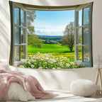 Tapisserie Murale Paysage - Trompe-l'Oeil Naturel