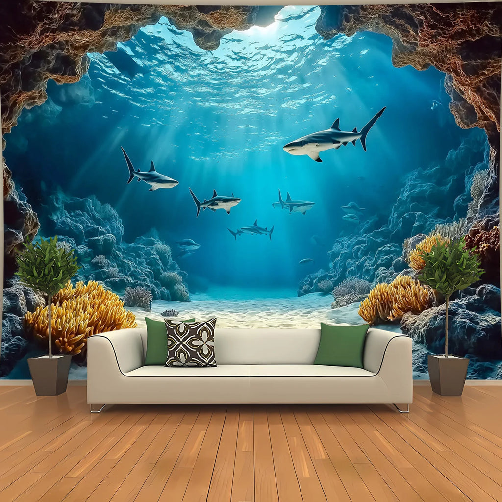 Tapisserie Murale Océan - Décoration Aquatique