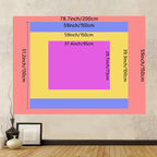 Tapisserie Murale Cascade Néon & Lune - Décor pour Espace Chill