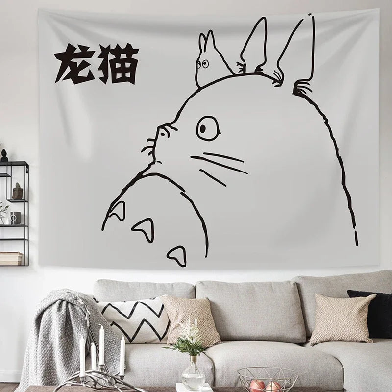 Tapisserie Murale Mon Voisin Totoro - Décoration Anime & Studio Ghibli