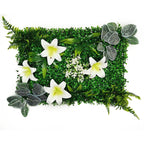 Mur Végétal Artificiel - Panneau de Plantes & Fleurs Suspendues, Jardin Vertical Décoratif d'Intérieur