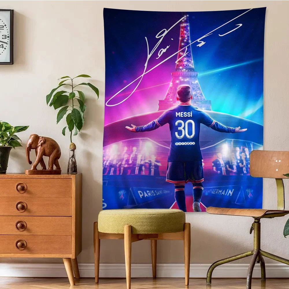 Tapisserie Murale Lionel Messi - Poster Foot Argentin, Décoration Murale Sport