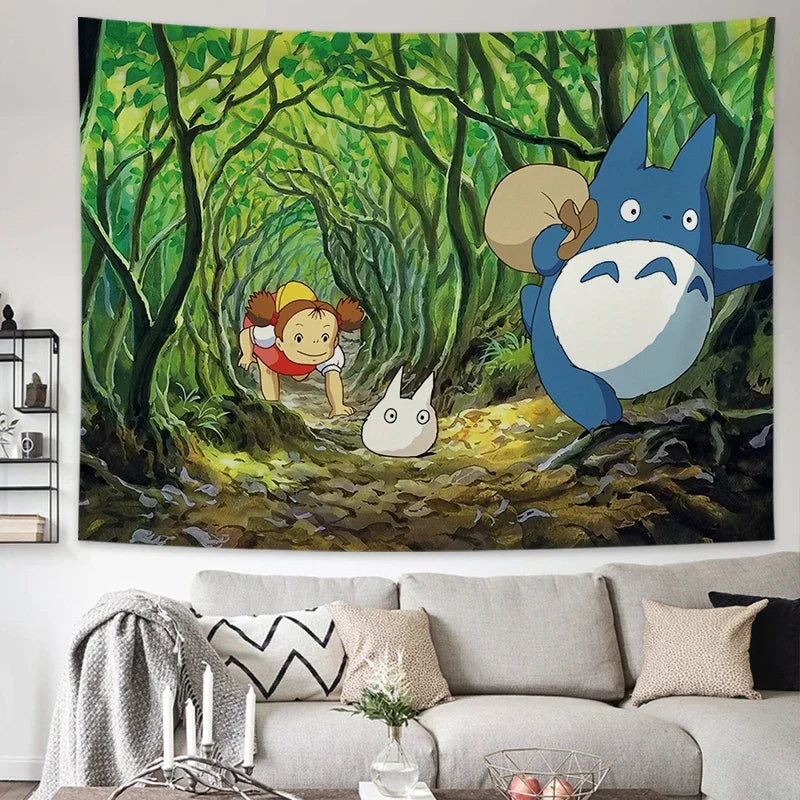 Tapisserie Murale Mon Voisin Totoro - Décoration Anime & Studio Ghibli