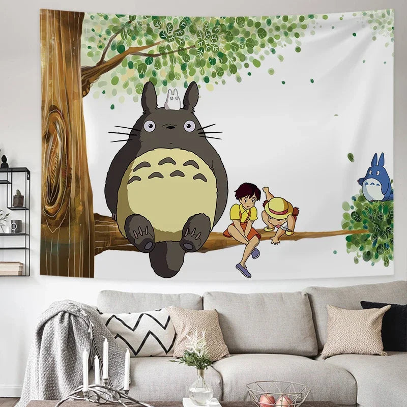 Tapisserie Murale Mon Voisin Totoro - Décoration Anime & Studio Ghibli